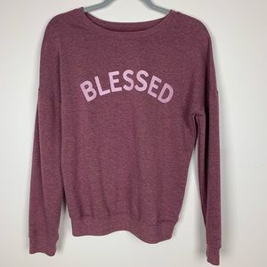 Zoe + Liv burgundy sweater M